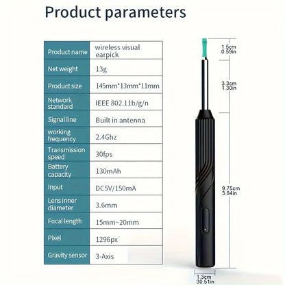 Wireless Smart Visual Ear Cleaner Kit