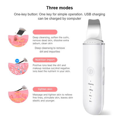 Ultrasonic Skin Scrubber for Blackhead Removal