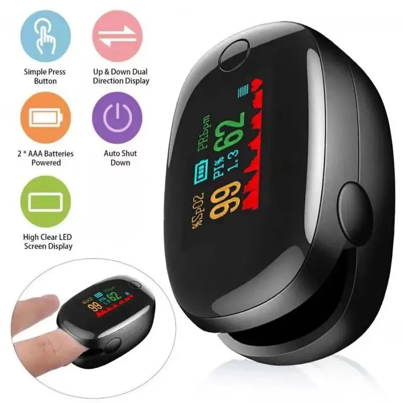 Fingertip Heart Rate Monitor Oximeter