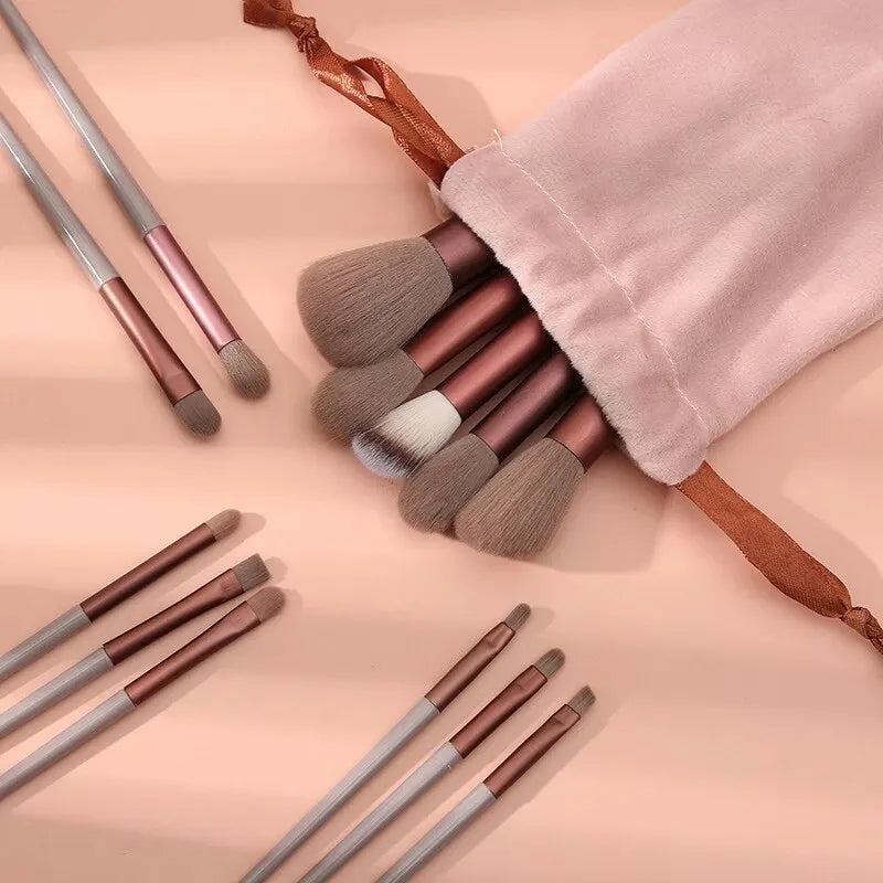 13-Piece Makeup Brush Set with Bag