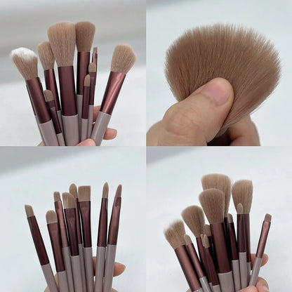 13-Piece Makeup Brush Set with Bag