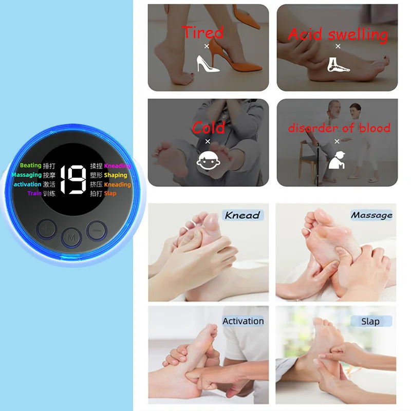 Rechargeable EMS Foot Massager Mat