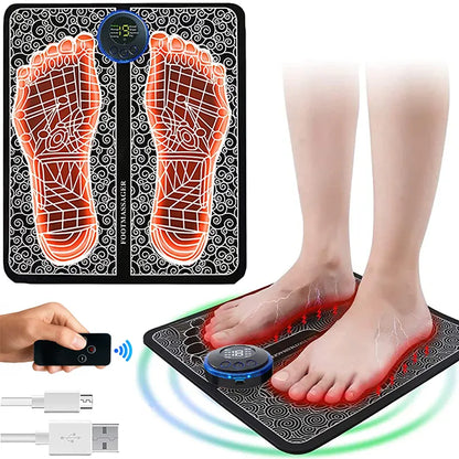 Rechargeable EMS Foot Massager Mat