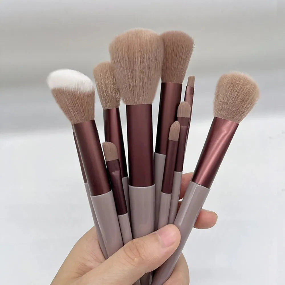 13-Piece Makeup Brush Set with Bag