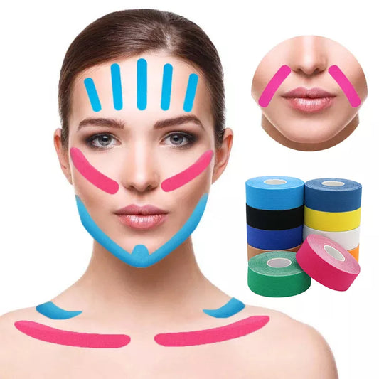 Kinesiology Tape Face & Neck Lifting