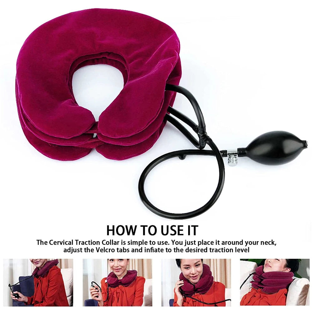 Cervical Neck Traction Device for Pain Relief